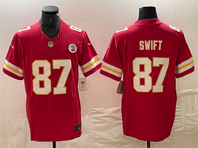 Kansas City Chiefs #87 Taylor Swift Red F.U.S.E. Vapor Untouchable Limited Stitched Jersey