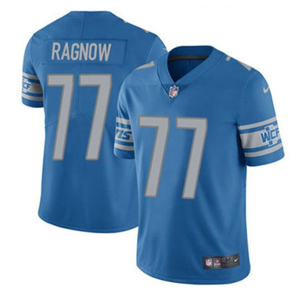 Detroit Lions #77 Frank Ragnow Blue Vapor Untouchable Limited Stitched Jersey