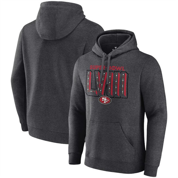 San Francisco 49ers Heather Charcoal Super Bowl LVIII Local Pullover Hoodie