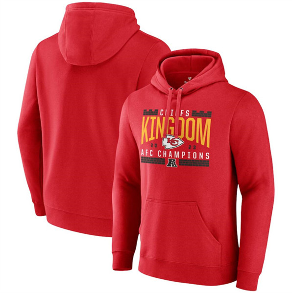 Kansas City Chiefs Red 2023 AFC Champions Hometown Pullover Hoodie
