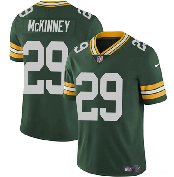 Green Bay Packers #29 Xavier McKinney Green Vapor Limited Stitched Jersey