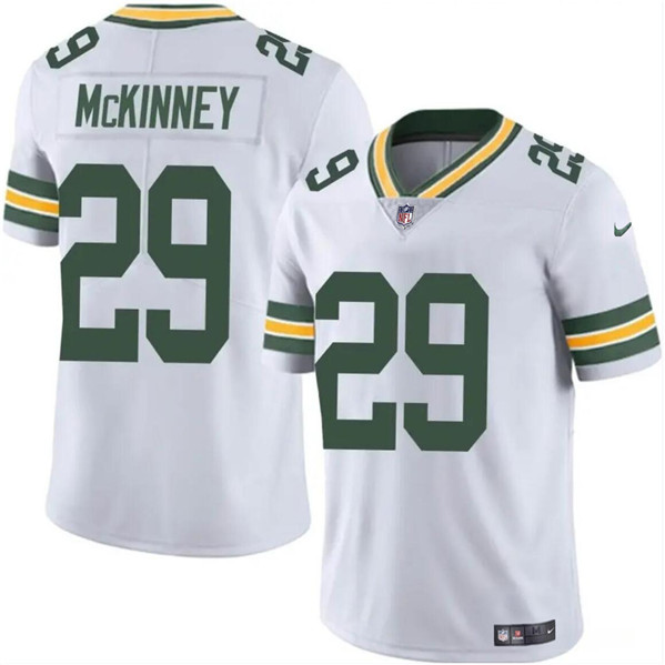 Green Bay Packers #29 Xavier McKinney White Vapor Limited Stitched Jersey