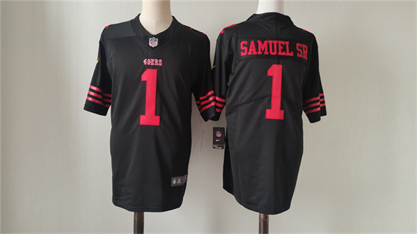 San Francisco 49ers #1 Deebo Samuel Black Vapor Untouchable Limited Stitched Jersey