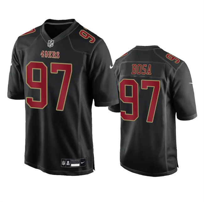 San Francisco 49ers #97 Nick Bosa Black Fashion Limited Stitched Game Jersey