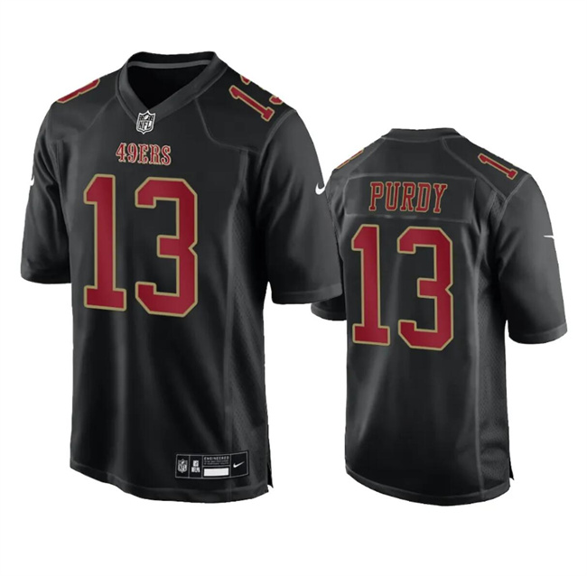 San Francisco 49ers #13 Brock Purdy Black Fashion Limited Stitched Game Jersey
