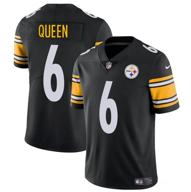 Pittsburgh Steelers #6 Patrick Queen Black Vapor Untouchable Limited Stitched Jersey