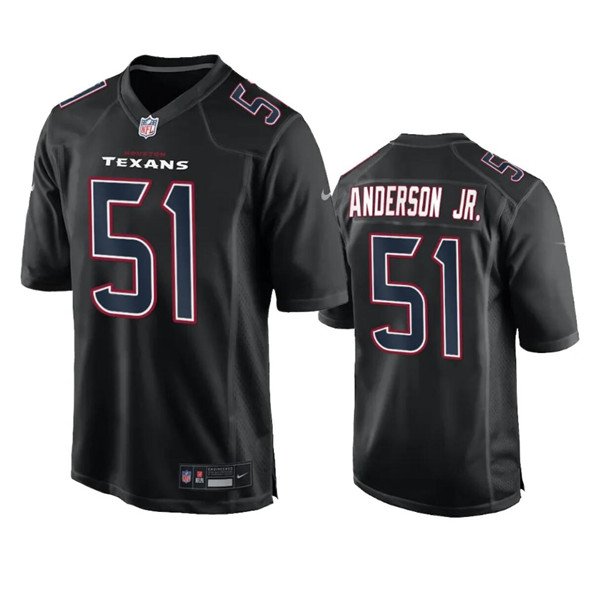 Houston Texans #51 Will Anderson Jr. Black Fashion Vapor Untouchable Limited Stitched Jersey