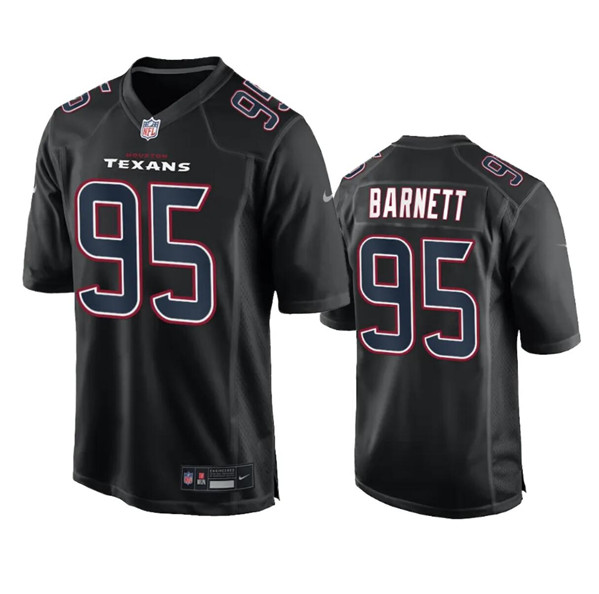 Houston Texans #95 Derek Barnett Black Fashion Vapor Untouchable Limited Stitched Jersey