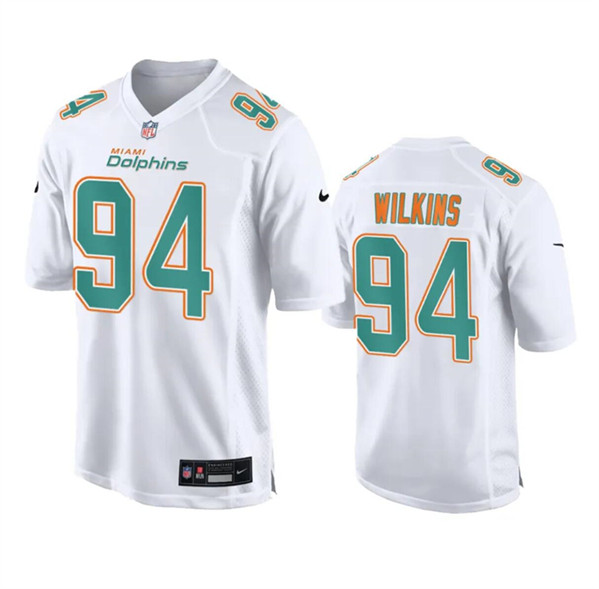 Miami Dolphins #94 Christian Wilkins White Fashion Vapor Untouchable Stitched Jersey