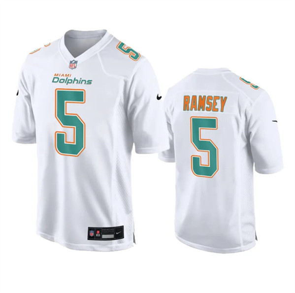 Miami Dolphins #5 Jalen Ramsey White Fashion Vapor Untouchable Stitched Jersey
