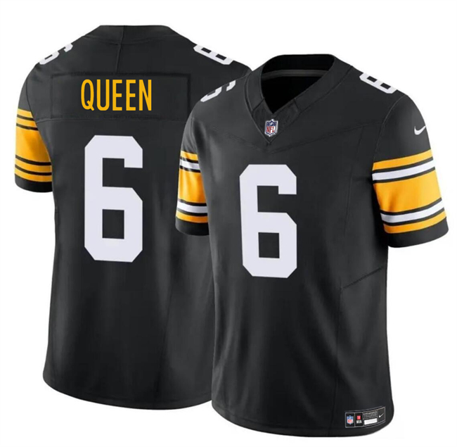 Pittsburgh Steelers #6 Patrick Queen Black 2023 F.U.S.E. Vapor Untouchable Limited Stitched Jersey