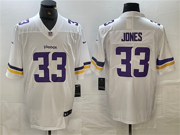 Minnesota Vikings #33 Aaron Jones White Vapor Untouchable Limited Stitched Jersey