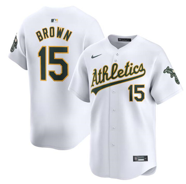 Oakland Athletics #15 Seth Brown White Home Limited Stitched Jersey