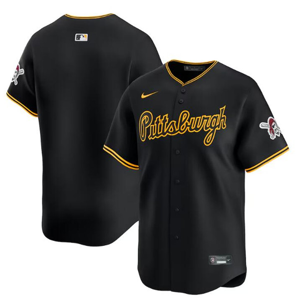 Pittsburgh Pirates Blank Black Alternate Limited Stitched Jersey
