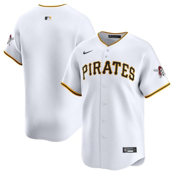 Pittsburgh Pirates Blank White Home Limited Stitched Jersey
