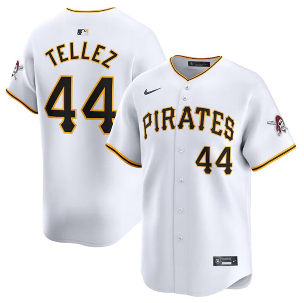 Pittsburgh Pirates #44 Rowdy Tellez White Home Limited Stitched Jersey