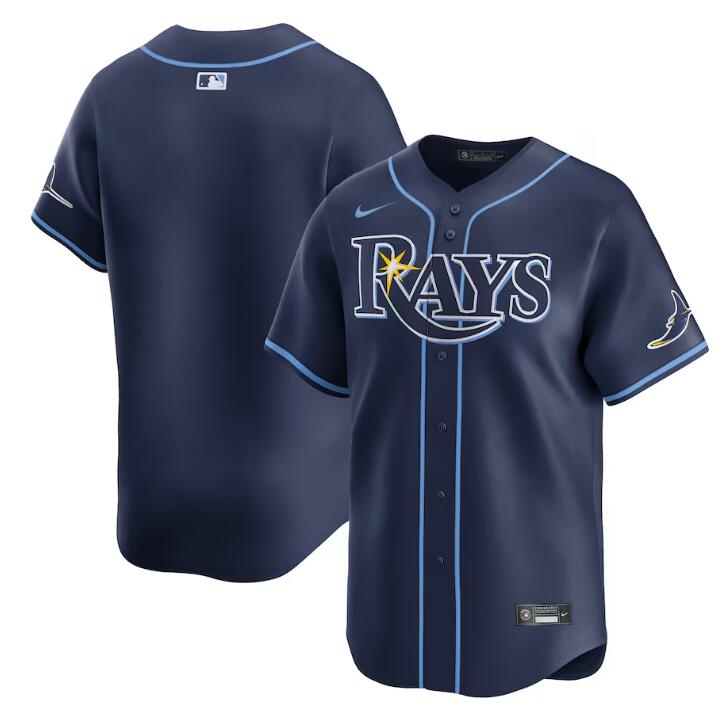 Tampa Bay Rays Blank Navy Away Limited Stitched Jersey