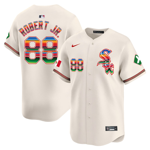 Chicago White Sox #88 Luis Robert Jr. Cream Mexico Vapor Premier Limited Stitched Jersey
