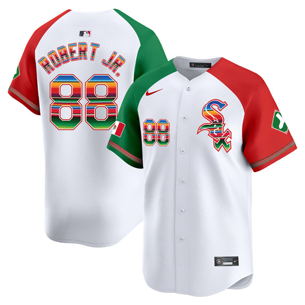 Chicago White Sox #88 Luis Robert Jr. White Mexico Vapor Premier Limited Stitched Jersey