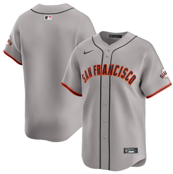 San Francisco Giants Blank Gray Away Limited Stitched Jersey