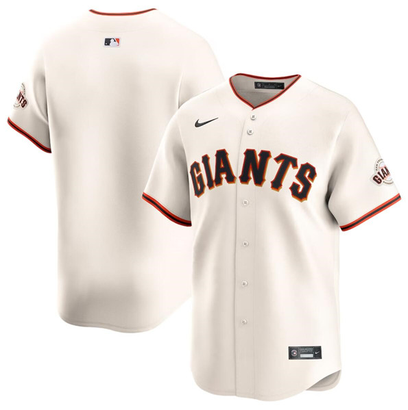 San Francisco Giants Blank Cream Home Limited Stitched Jersey