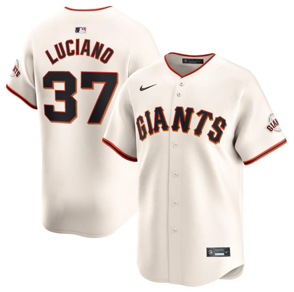 San Francisco Giants #37 Marco Luciano Cream Cool Base Stitched Jersey