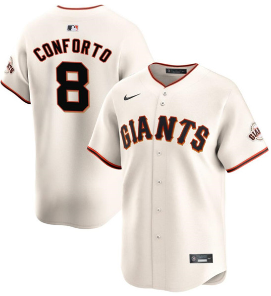 San Francisco Giants #8 Michael Conforto Cream Cool Base Stitched Jersey