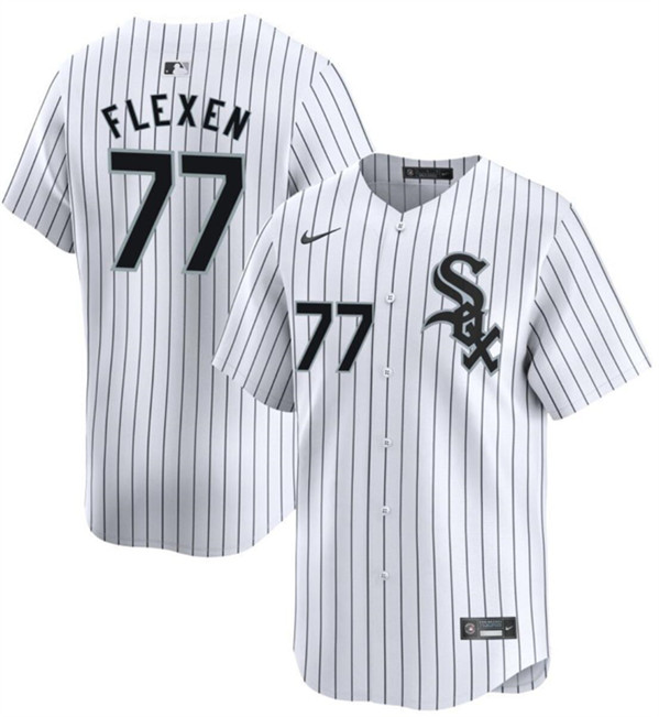 Chicago White Sox #77 Chris Flexen White Home Limited Stitched Jersey