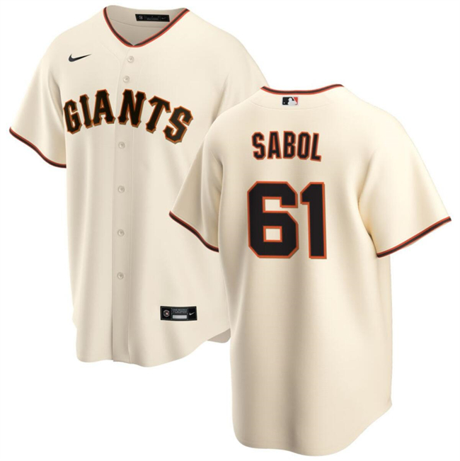 San Francisco Giants #61 Blake Sabol Cream Cool Base Stitched Jersey