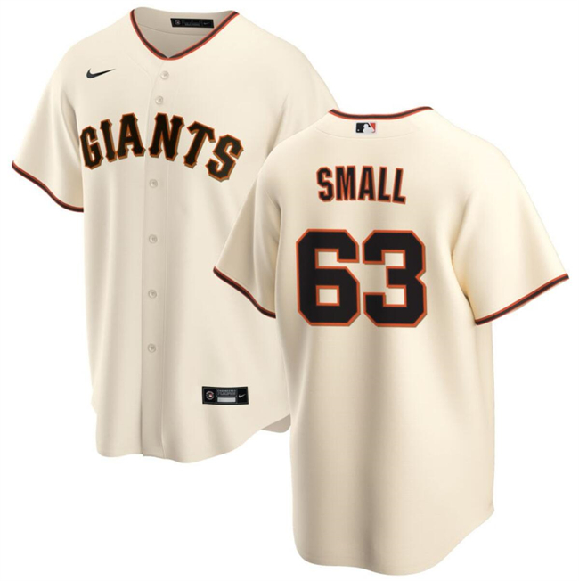 San Francisco Giants #63 Ethan Small Cream Cool Base Stitched Jersey