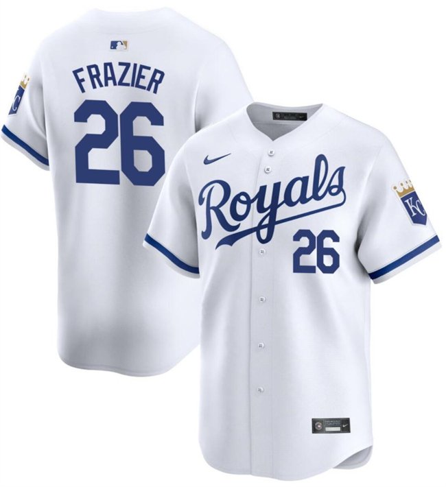 Kansas City Royals #26 Adam Frazier White 2024 Home Limited Cool Base Stitched Jersey