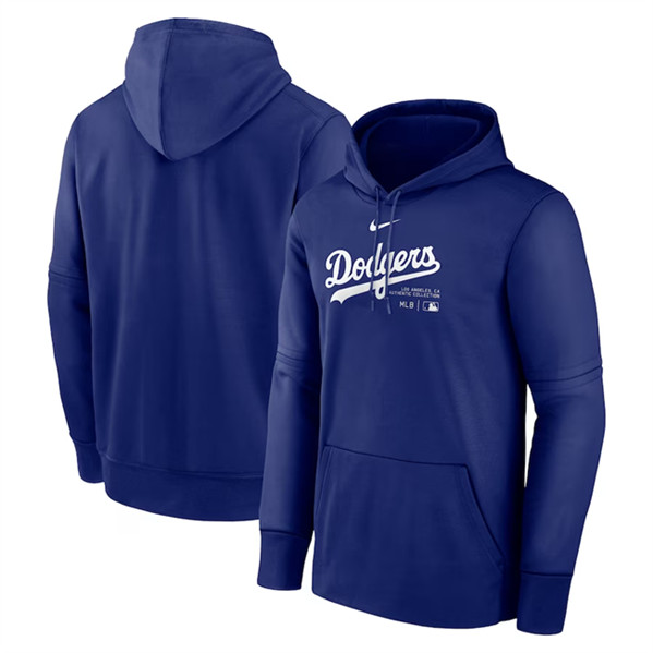 Los Angeles Dodgers Royal Collection Practice Performance Pullover Hoodie
