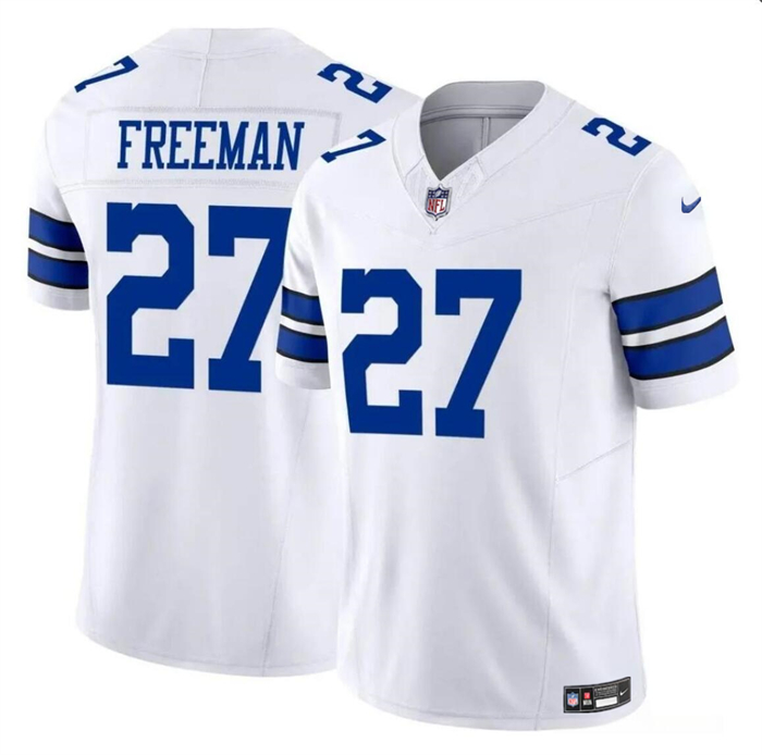 Dallas Cowboys #27 Royce Freeman White 2023 F.U.S.E Vapor Limited Stitched Jersey