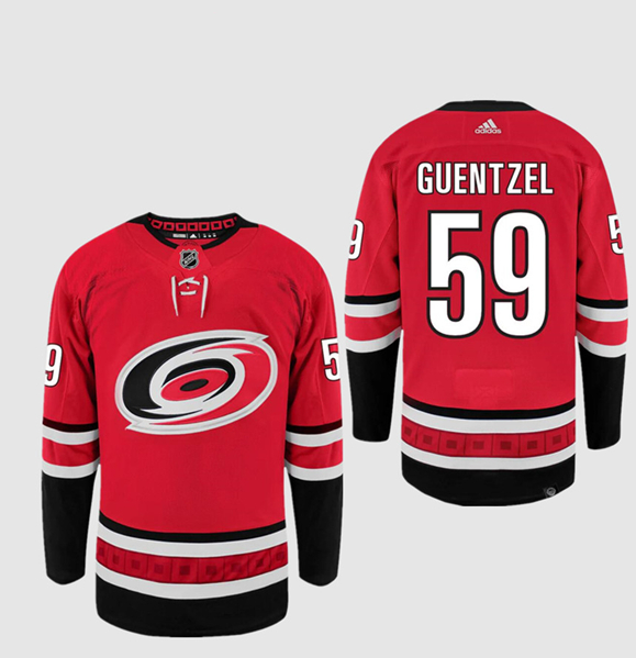 Carolina Hurricanes #59 Jake Guentzel Red Stitched Jersey
