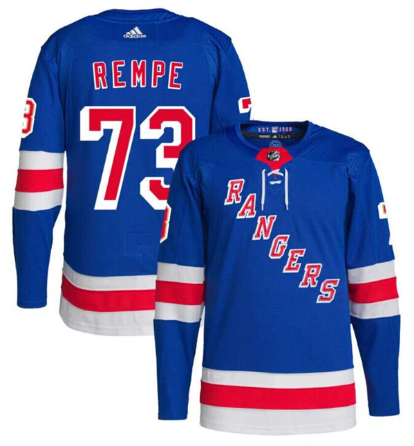 New York Rangers #73 Matt Rempe Royal Stitched Jersey