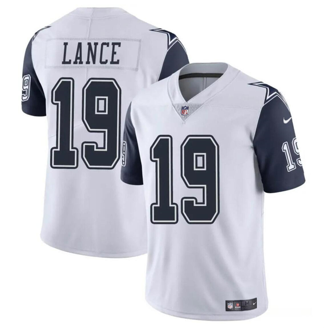 Dallas Cowboys #19 Trey Lance White Color Rush Limited Stitched Jersey