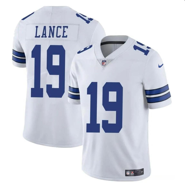 Dallas Cowboys #19 Trey Lance White Vapor Untouchable Limited Stitched Jersey