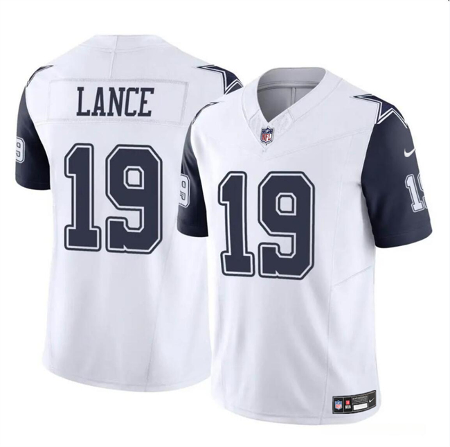 Dallas Cowboys #19 Trey Lance White 2023 F.U.S.E Vapor Untouchable Limited Stitched Jersey