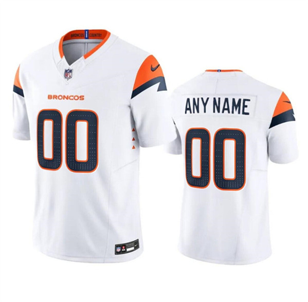 Denver Broncos Custom White 2024 F.U.S.E. Vapor Limited Stitched Jersey