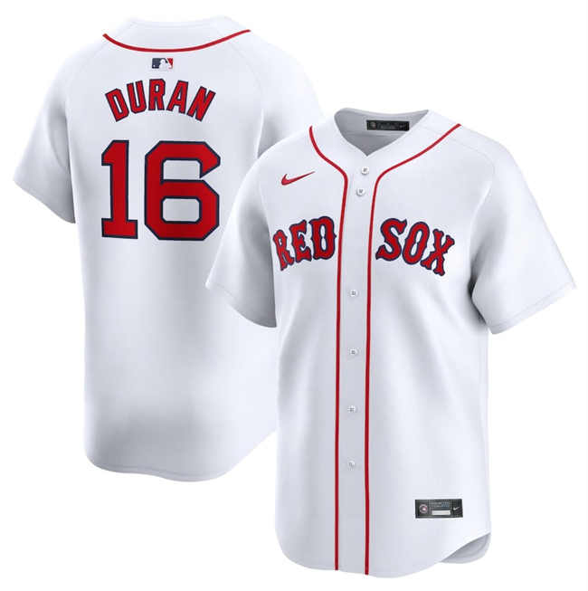 Boston Red Sox #16 Jarren Duran White 2024 Home Limited Stitched Jersey