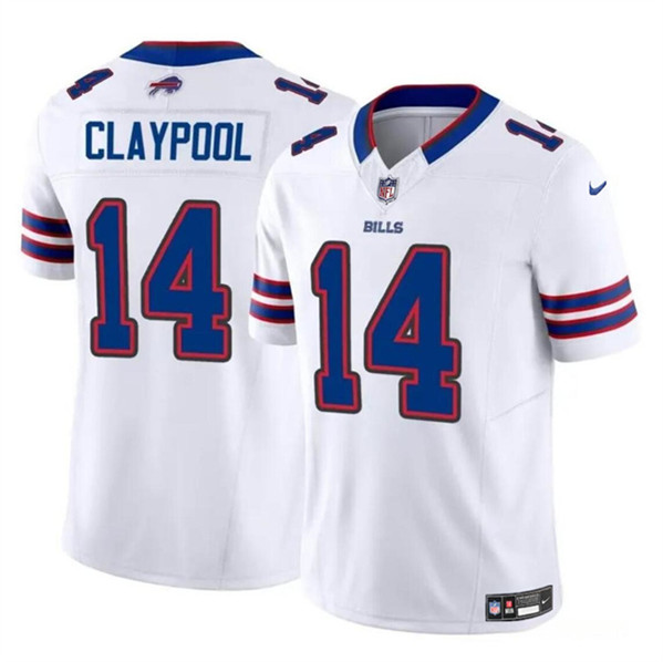 Buffalo Bills #14 Chase Claypool White 2024 F.U.S.E. Vapor Untouchable Limited Stitched Jersey