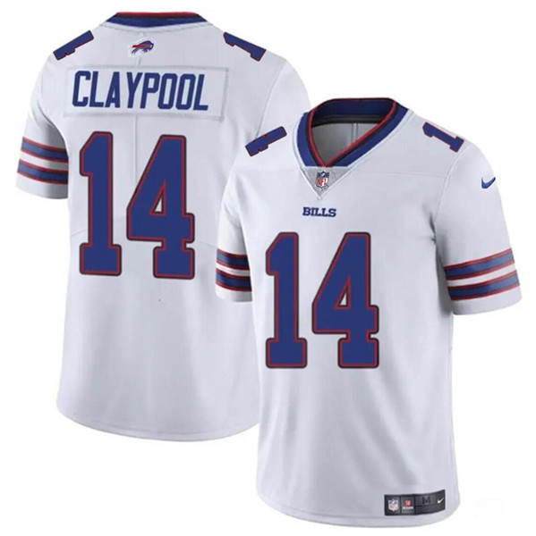 Buffalo Bills #14 Chase Claypool White 2024 Vapor Untouchable Limited Stitched Jersey