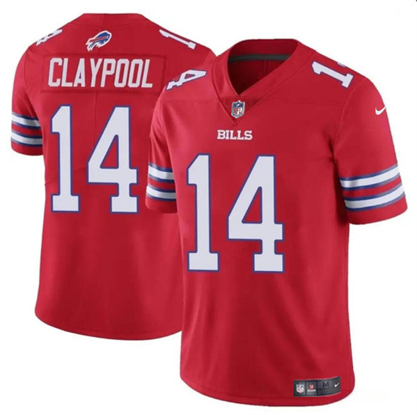 Buffalo Bills #14 Chase Claypool Red 2024 Vapor Untouchable Limited Stitched Jersey