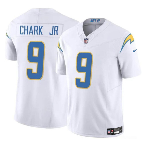 Los Angeles Chargers #9 DJ Chark Jr White 2024 F.U.S.E. Vapor Limited Stitched Jersey
