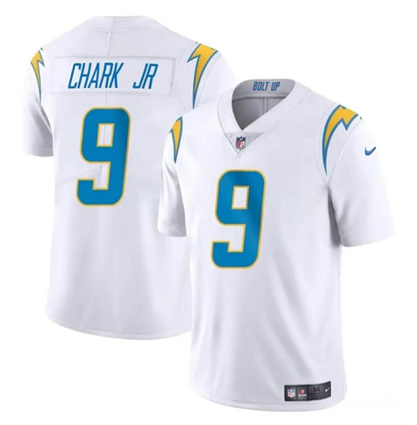 Los Angeles Chargers #9 DJ Chark Jr White 2024 Vapor Limited Stitched Jersey