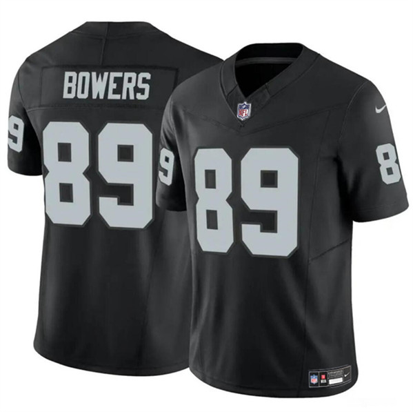 Las Vegas Raiders #89 Brock Bowers Black 2024 Draft F.U.S.E. Vapor Stitched Jersey