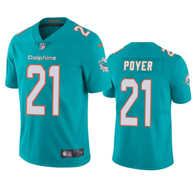 Miami Dolphins #21 Jordan Poyer Aqua Vapor Limited Stitched Jersey