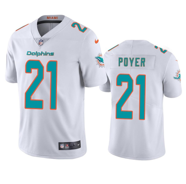 Miami Dolphins #21 Jordan Poyer White Vapor Limited Stitched Jersey