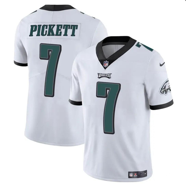 Philadelphia Eagles #7 Kenny Pickett White Vapor Untouchable Limited Stitched Jersey