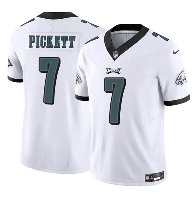 Philadelphia Eagles #7 Kenny Pickett White 2023 F.U.S.E Vapor Untouchable Limited Stitched Jersey